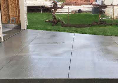 DJ New Concrete Driveway installation