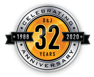 DJ_DandJ-32-years-Badge-Logo