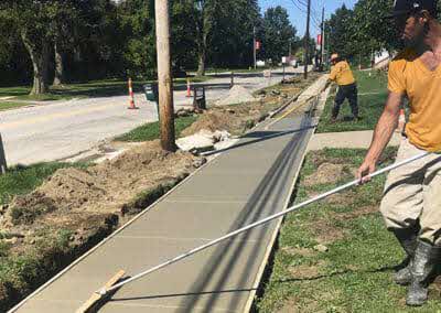 DJ Concrete installation and repair sidewalk