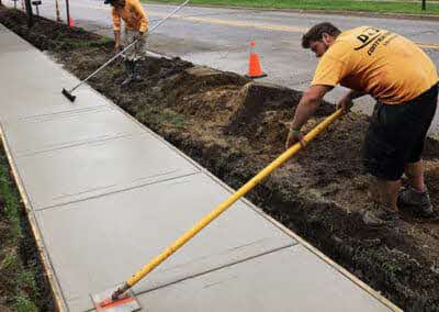 DJ Sidewalk Install