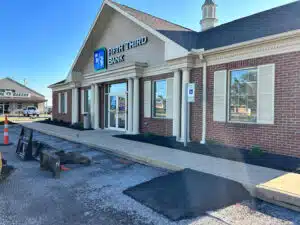 Fifth Third Bank Fremont OH Temporary Ramp For Wheelchair Accessibility