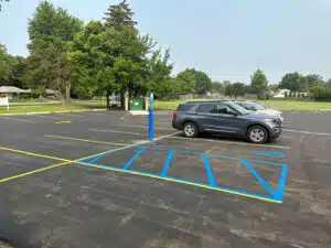 Montessori School Parking Lot Striping