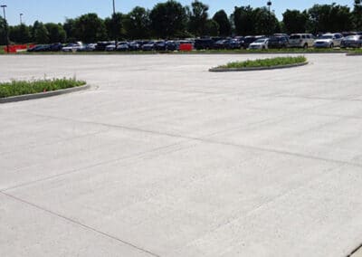concrete parking lot