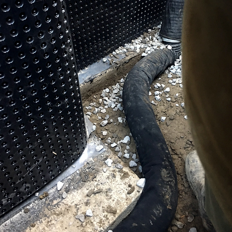 Footing Drain in Clinton Township, MI