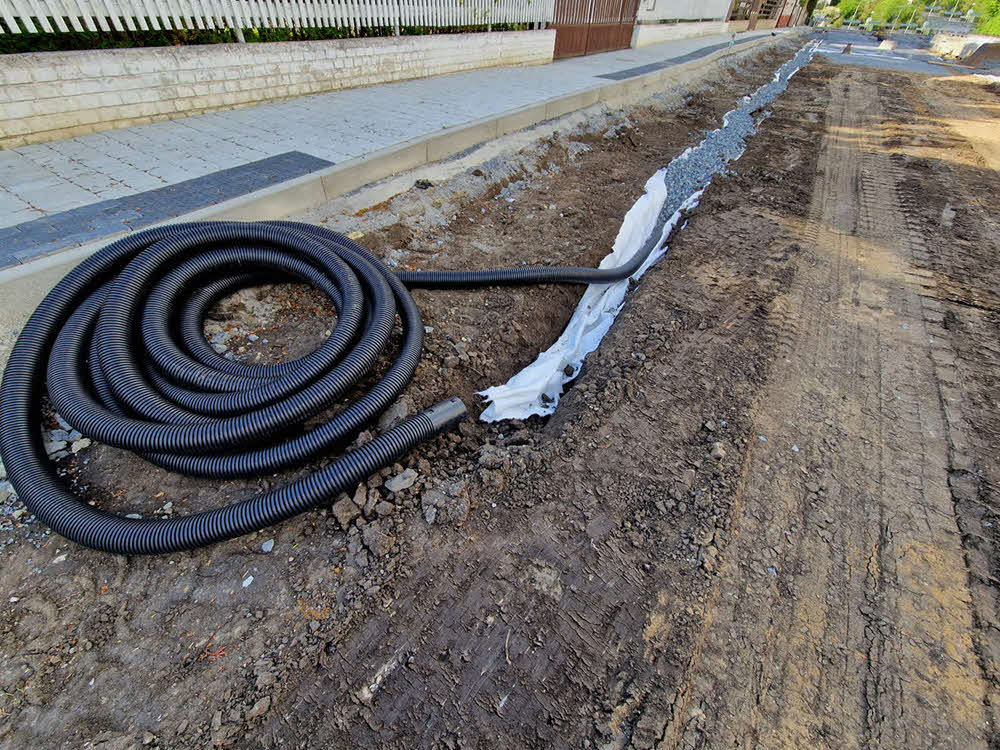 French Drain Installation in Oxford, MI