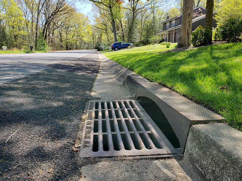 Residential Storm Drain in China Township, MI