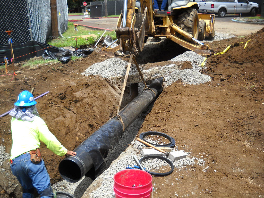 Providing Services Of: water main installation, installing water service line, running a new water line