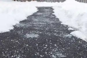 Sidewalk Deicing Agent Applications