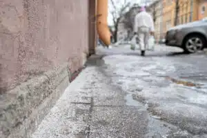 Sidewalk Snow Salting Service