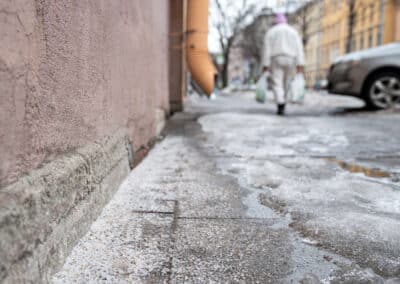 Sidewalk Snow Salting Service