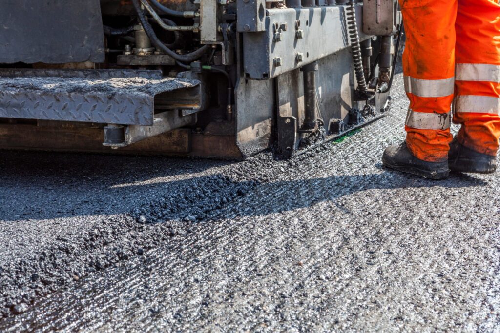 Asphalt milling and overlay commercial parking lot Michigan