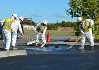 Protective Gear During Seal Coating
