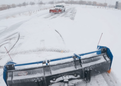 Strip Mall Parking Lot Snow Removal
