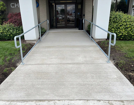 Industrial pavement restoration and site improvements for infrastructure access