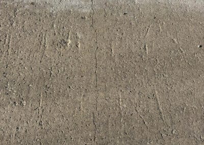 Morelli – Clinton Township, Michigan 5 Concrete sidewalk with a prominent vertical crack and visible aggregate